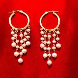 CHANDLER 14K PEARL EARRINGS